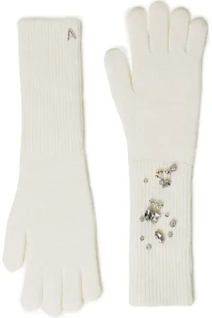Twin-Set Strikkede handsker med logo-broderi