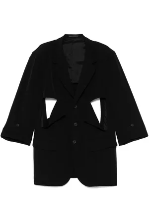 YOHJI YAMAMOTO Blazer med udskæringsdetalje