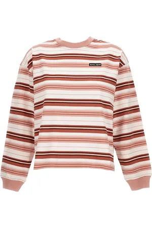 Maison Kitsuné Sweatshirt med striber