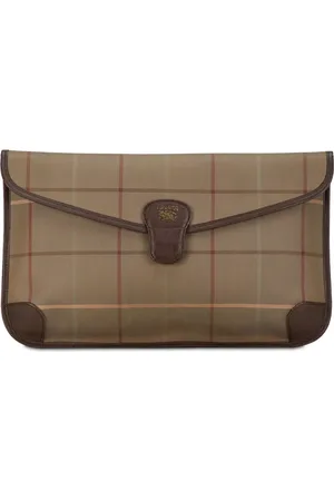 Burberry Clutch-taske i vintage-ternet kanvas fra det 20. århundrede
