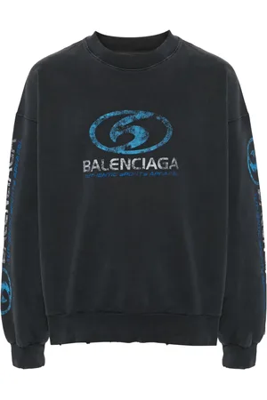 Balenciaga Sweatshirt i jersey med slitageeffekt
