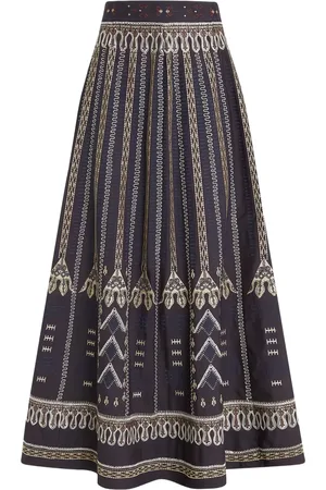 EMPORIO Embroidered maxi skirt
