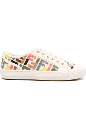 Fendi Domino sneakers i lærred