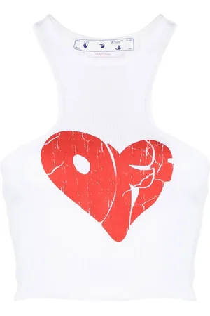OFF-WHITE Vesttop med hjertetryk