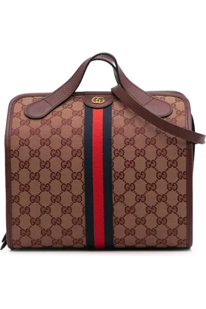 Gucci 2016-2025 Mini GG Canvas Ophidia Web Duffle Bag satchel
