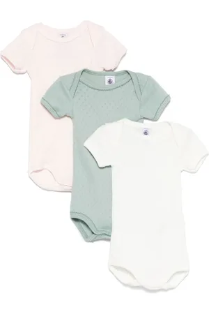 Petit Bateau Basic babygrows (set of three)