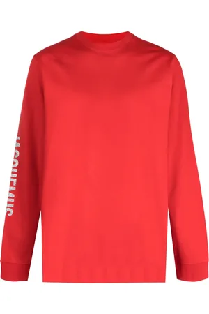 Jacquemus T-shirt med lange ærmer og logotryk