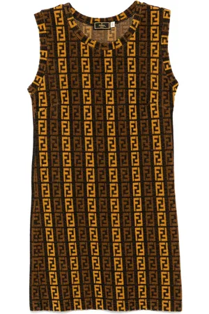 Fendi ærmeløs kjole fra 1990-2000