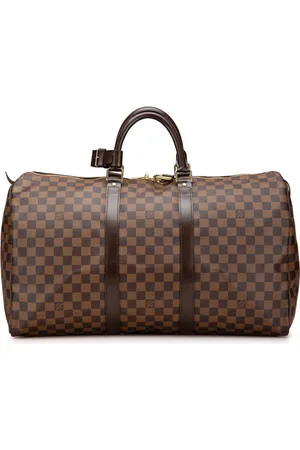 LOUIS VUITTON 2009 Damier Ebene Keepall 50 travel bag