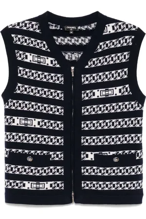 CHANEL 2017 vest med lynlås