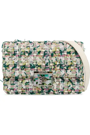 CHANEL Beauty Lock Flap crossbody-taske i tweed fra 2018