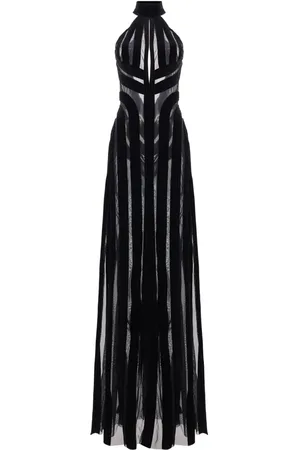 Tom Ford Lang kjole med åben ryg og halterneck