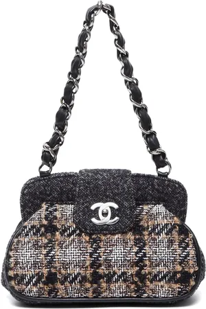 CHANEL 2000 CC skuldertaske i tweed