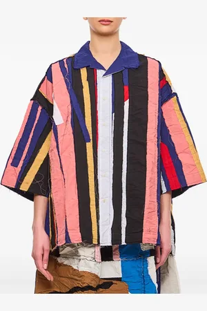 CASEY CASEY Patch-design cotton shirt