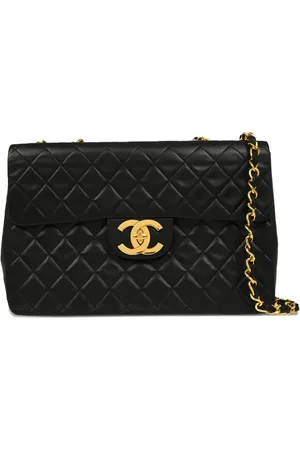 CHANEL Stor klassisk skuldertaske med flaplukning fra 1992