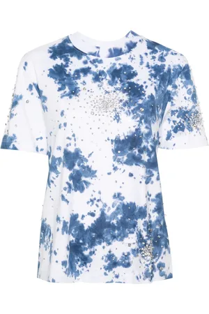 Des Phemmes T-shirt med krystaludsmykning