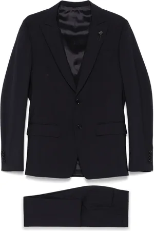 LARDINI Jakkesæt med broche-detalje