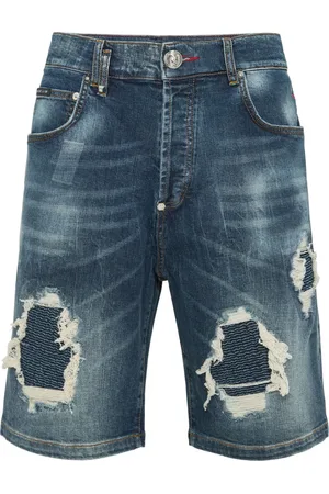 Philipp Plein Distressed shorts