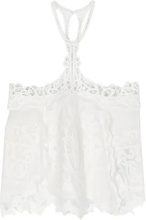 Isabel Marant Vannel tanktop i broderie-anglaise