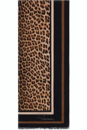 Roberto Cavalli Leopardmönstrad halsduk