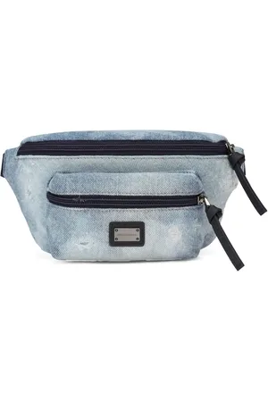 Dolce & Gabbana Bæltetaske i denim med logomærke