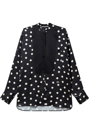 Stella McCartney Polkaprikket bluse med bryststykke-panel