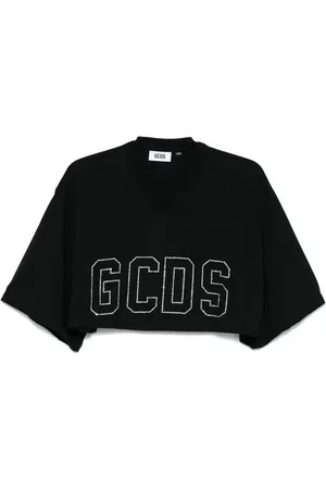 GCDS T-shirt med krystallogo