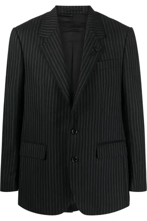 LARDINI Nålestribet enkeltradet blazer