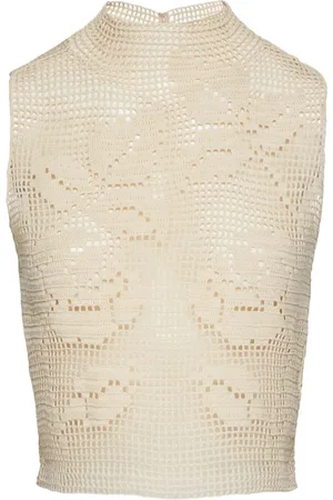 MAGDA BUTRYM Hæklet tanktop med blonder