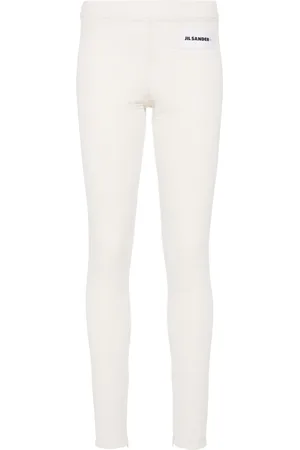 Jil Sander Leggings med logoapplikation
