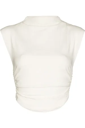 Reformation Lindy cropped top i økologisk bomuld