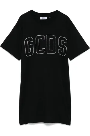 GCDS T-shirt med krystallogo