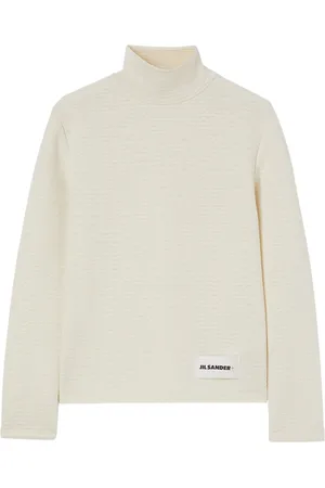 Jil Sander Tekstureret top med høj hals