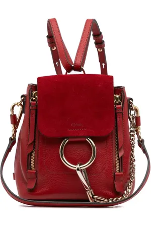 Chloé 2018 Mini Calfskin and Suede Faye backpack