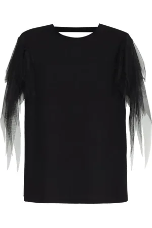 Gloria Coelho T-shirt med slitageeffekt på ærmerne