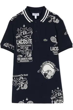 Lacoste Polo med grafisk tryk