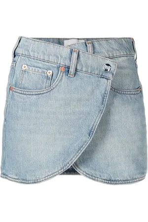 COPERNI Kort slå om-denimnederdel