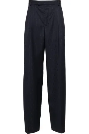 Gucci Stribede Horsebit-bukser