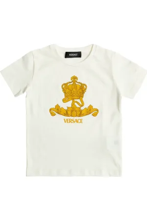 VERSACE T-shirt med grafisk kronelogo