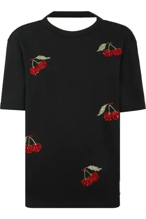 Philipp Plein T-shirt med kirsebærtryk