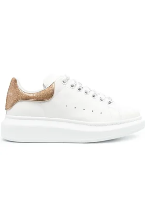 Alexander McQueen Oversize low-top sneakers med glimmer