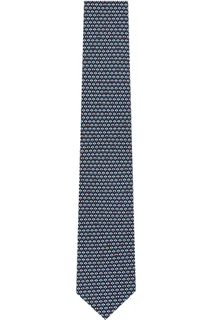 Ermenegildo Zegna Silkeslips i mønstret jacquard