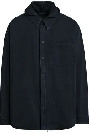 Balenciaga Jacka med huva och knäppning