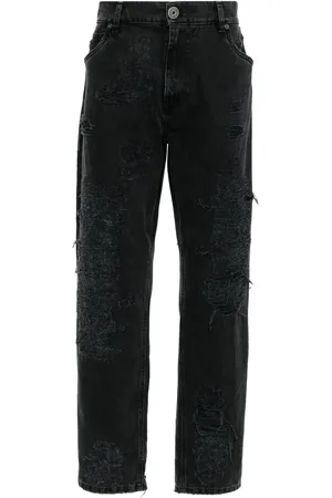Balmain Jeans med mellemhøj talje og slitageeffekt