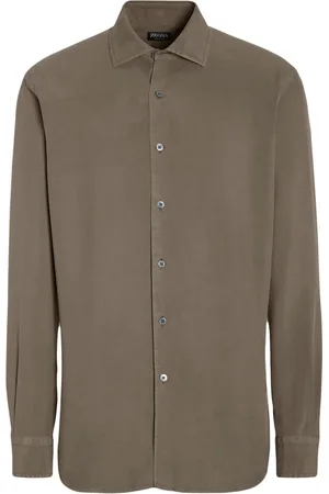 Ermenegildo Zegna Silkeskjorte med lange ærmer