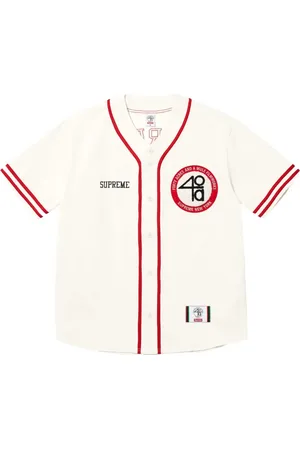 Supreme X 40 Acres twill SS25 - Natural baseball-jersey