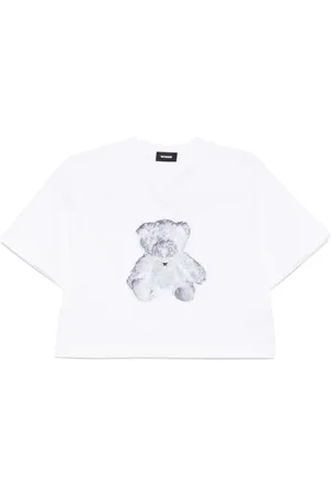 We11 Done T-shirt med bamse-halskæde