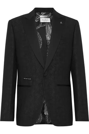 Philipp Plein Skull&Bones jacquard blazer
