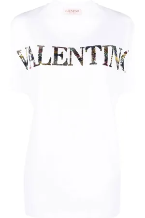 VALENTINO GARAVANI Kortærmet T-shirt med logoudsmykning