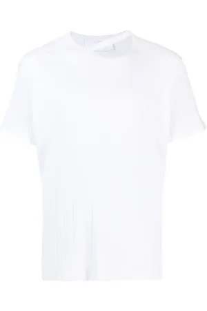 LGN LOUIS GABRIEL NOUCHI T-shirt med udskæringsdetalje og plissering